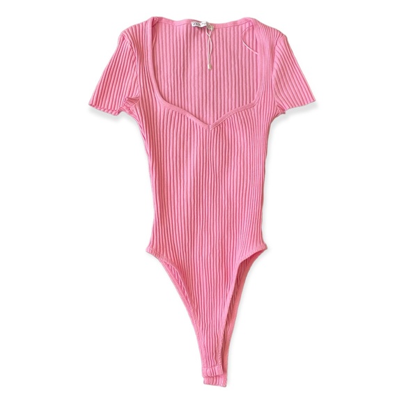 ZARA PINK BODYSUIT - Picture 1 of 2